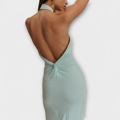 Lagoon - Vestido Maxi Halter Slinky