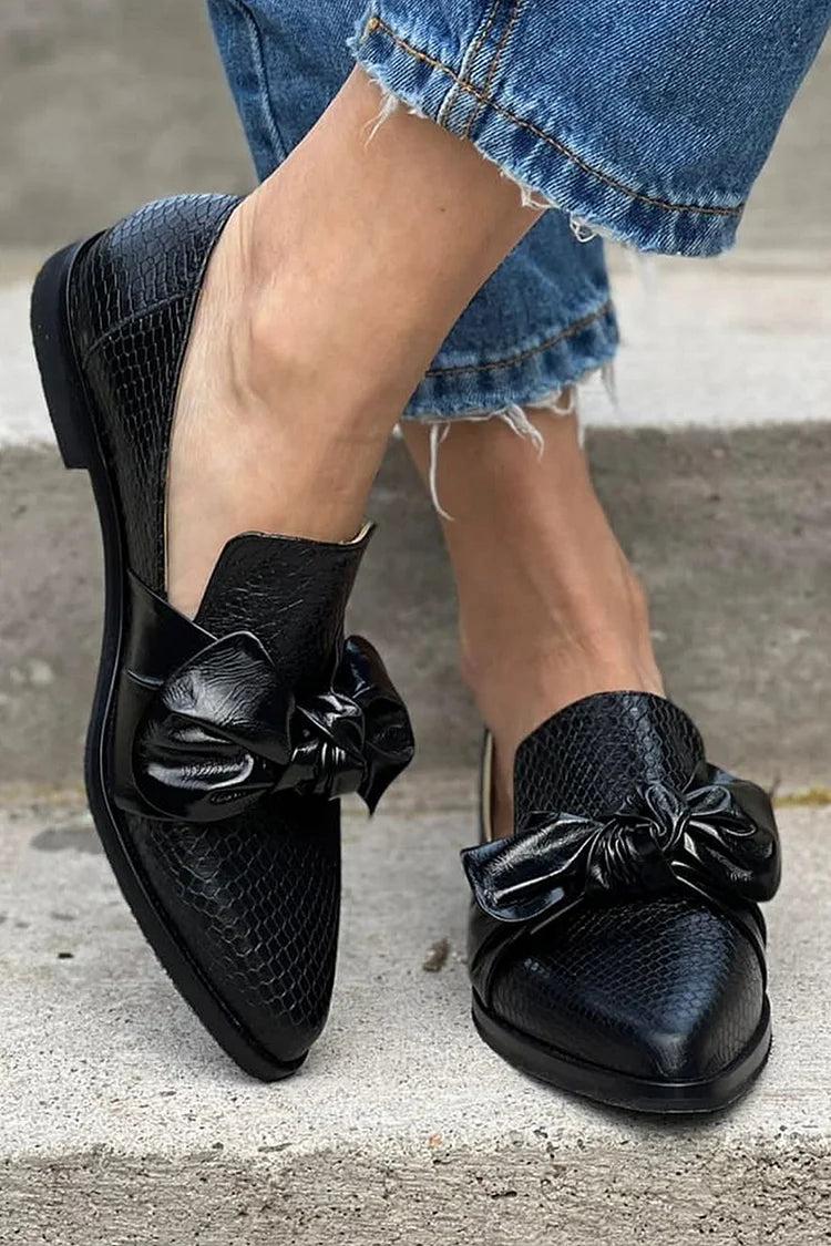 Carine | Mocasines con estampado de serpiente