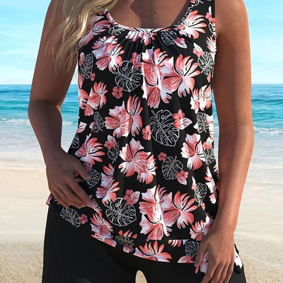 Clara | Conjunto de Tankini con Estampado Floral