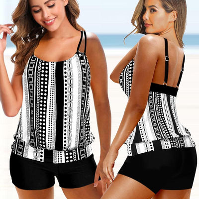 Hallie | Traje de Baño Impreso de Dos Piezas