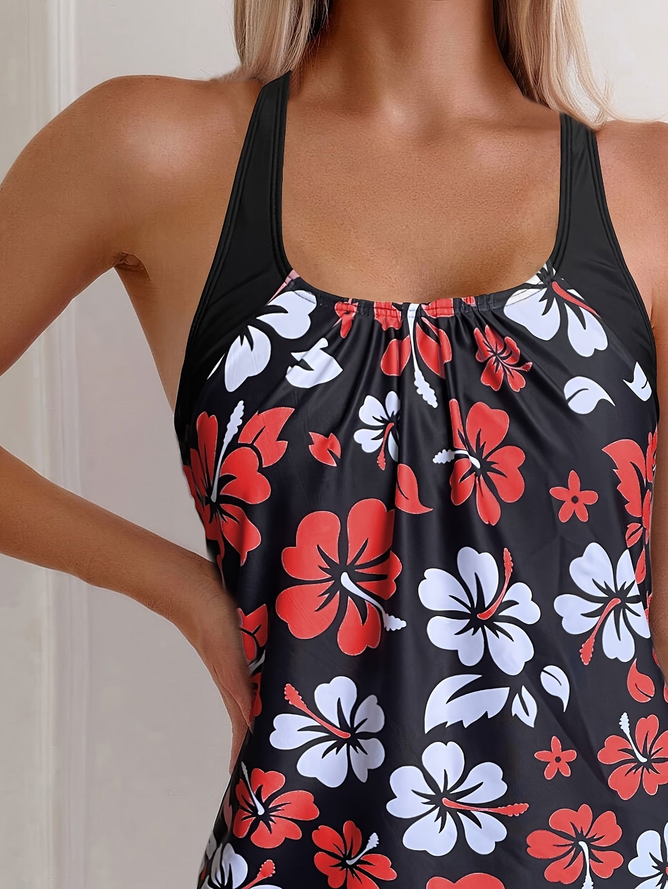 Elena | Conjunto de Tankini con Estampado Floral