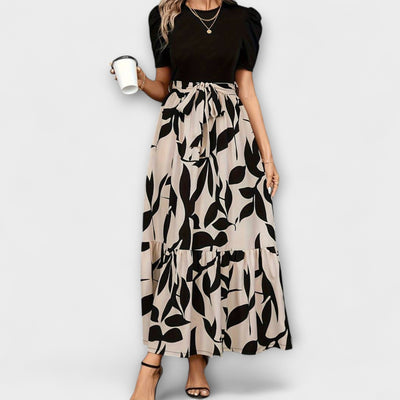 Luna - Vestido de Verano con Patrón Floral y Escote Redondo