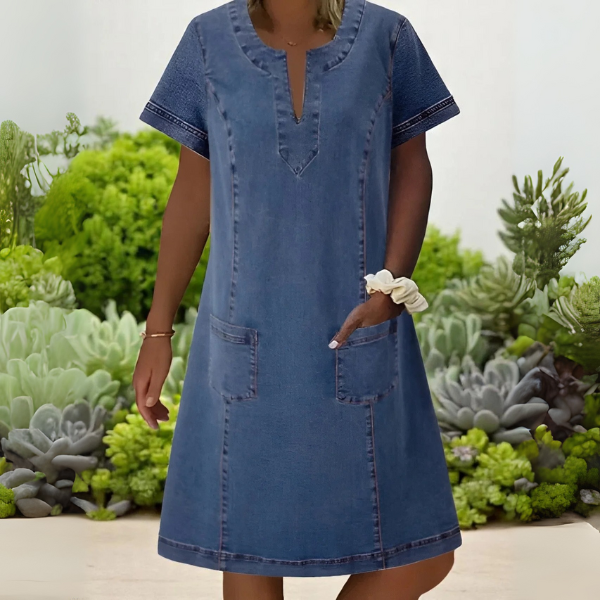 Alina | Vestido Casual Estilo Denim