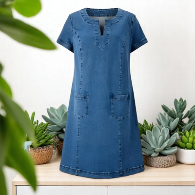 Alina | Vestido Casual Estilo Denim