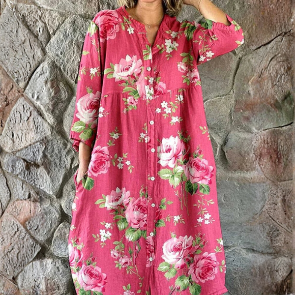 Maddie | Vestido Floral Artístico