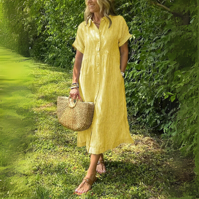 Amila | Vestido Elegante a Rayas