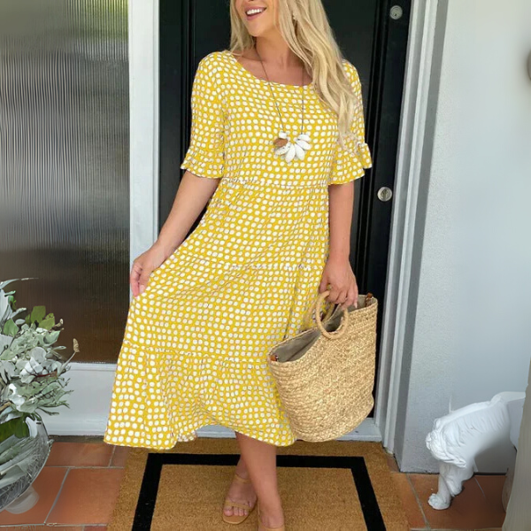 Beatrice | Vestido Midi Acampanado Relajado