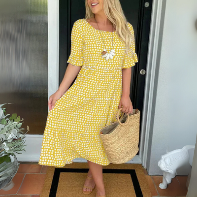 Beatrice | Vestido Midi Acampanado Relajado