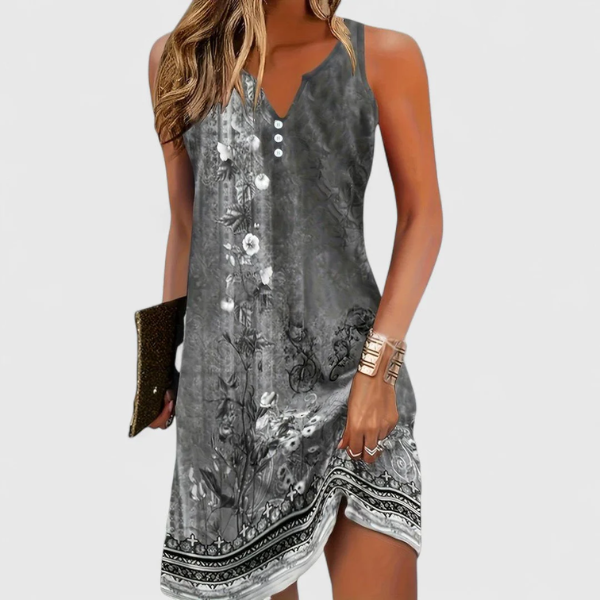 Dilana | Vestido Mini Sin Mangas Cómodo para Mujeres