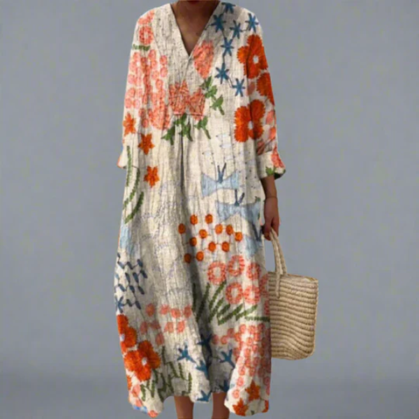 Elena | Vestido Geométrico Elegante