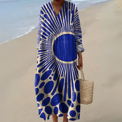 Elena | Vestido Geométrico Elegante