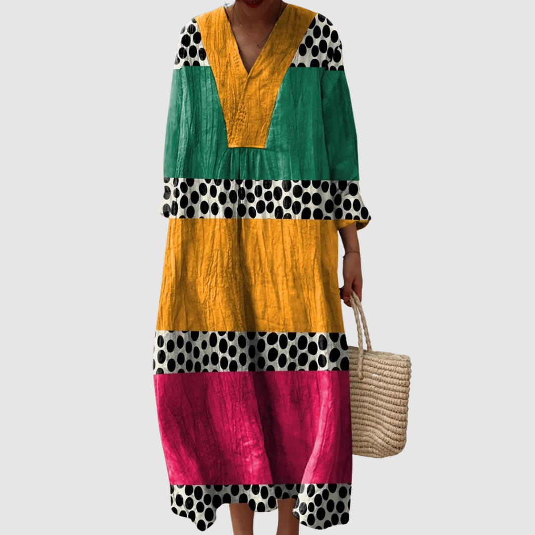 Jazmín | Vestido de Rayas de Lunares Juguetón