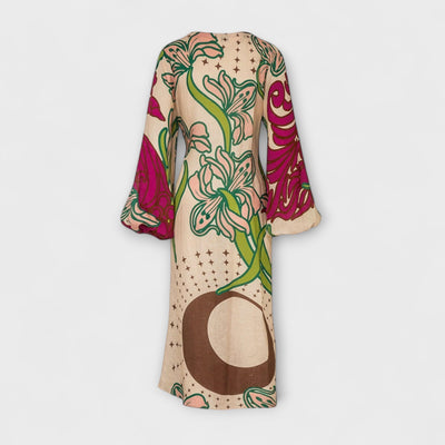 Tracey - Vestido Maxi Túnica con Corbata