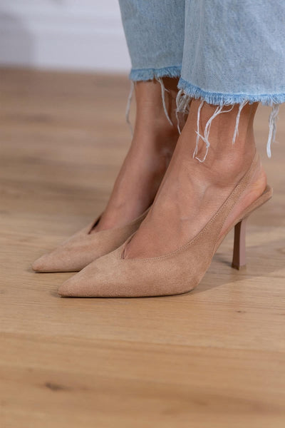 Giselle | Tacones Slingback de Ante