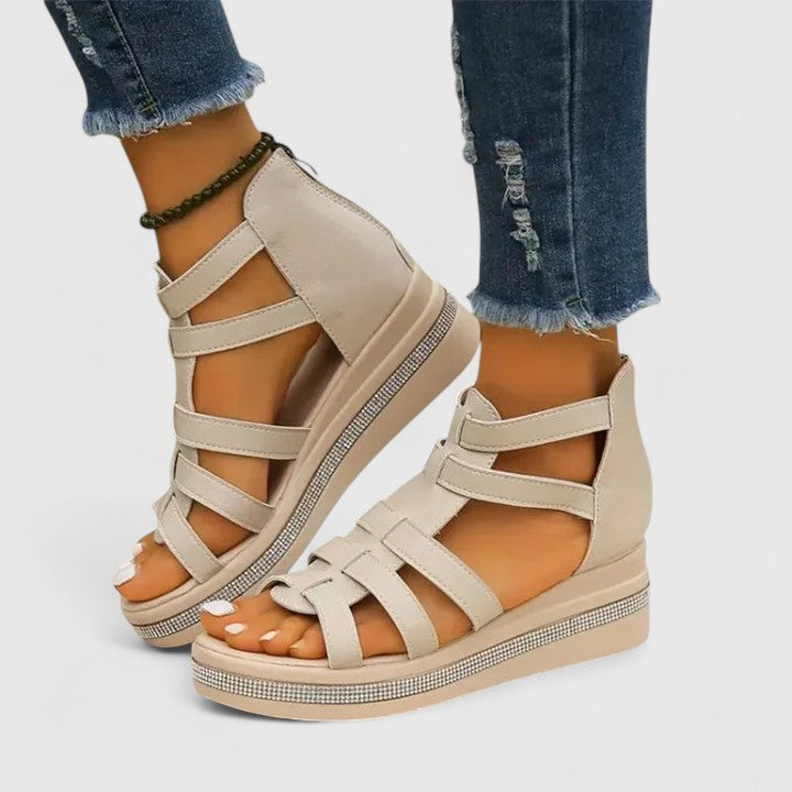 Kendall | Sandalias Ortopédicas con Strass